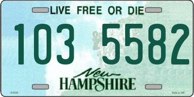 NH license plate 1035582