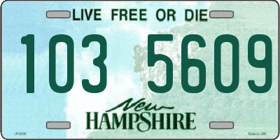 NH license plate 1035609