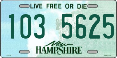 NH license plate 1035625