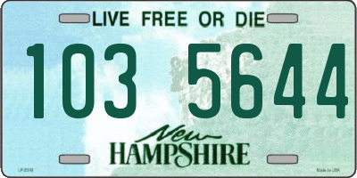NH license plate 1035644
