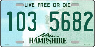 NH license plate 1035682