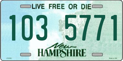 NH license plate 1035771