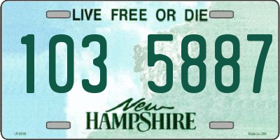 NH license plate 1035887
