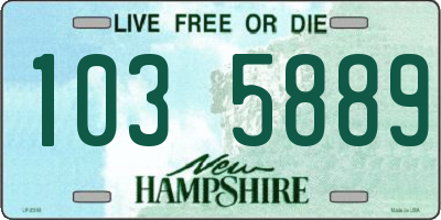 NH license plate 1035889
