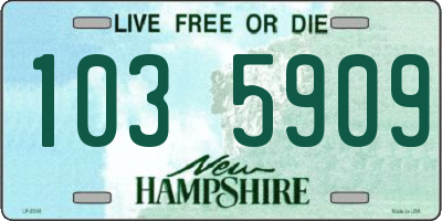 NH license plate 1035909