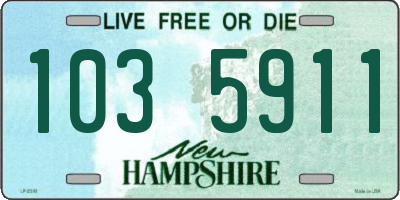 NH license plate 1035911