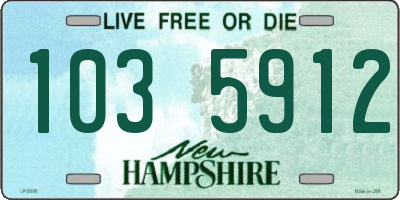 NH license plate 1035912
