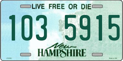 NH license plate 1035915