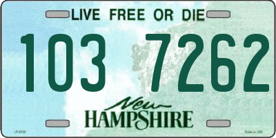 NH license plate 1037262