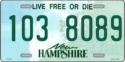 NH license plate 1038089