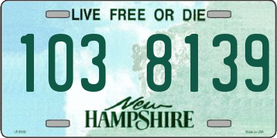 NH license plate 1038139