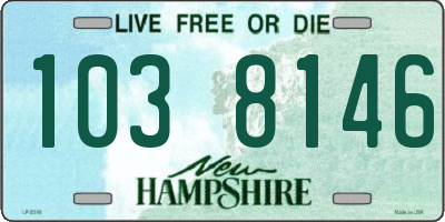 NH license plate 1038146
