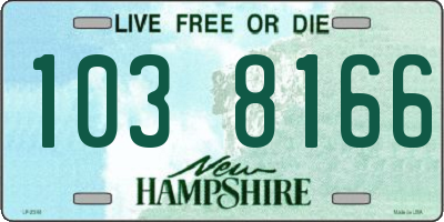 NH license plate 1038166