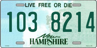 NH license plate 1038214