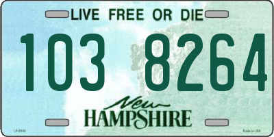 NH license plate 1038264