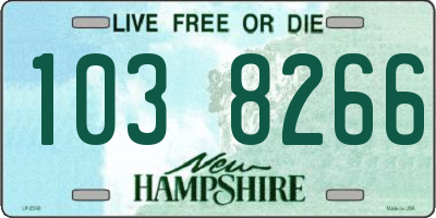 NH license plate 1038266