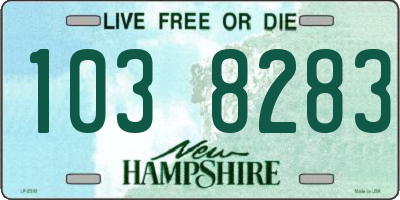 NH license plate 1038283