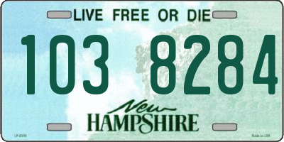 NH license plate 1038284
