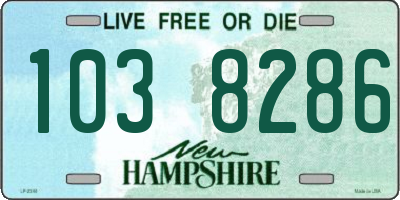 NH license plate 1038286