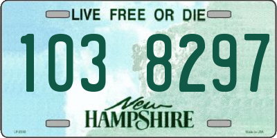 NH license plate 1038297