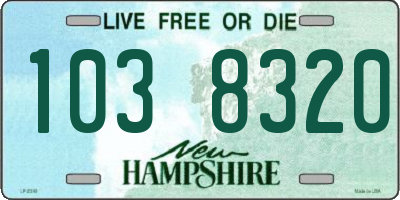 NH license plate 1038320