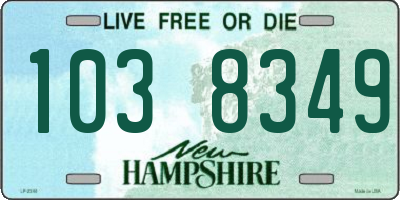 NH license plate 1038349