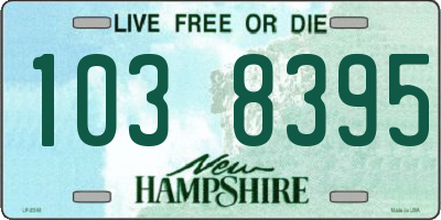 NH license plate 1038395