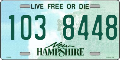 NH license plate 1038448