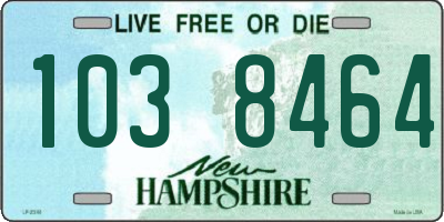 NH license plate 1038464