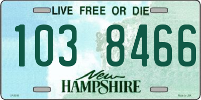 NH license plate 1038466