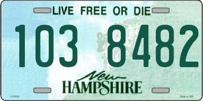 NH license plate 1038482