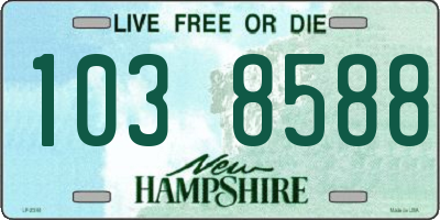 NH license plate 1038588