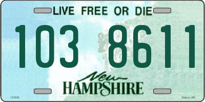 NH license plate 1038611