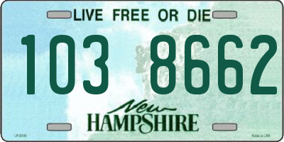 NH license plate 1038662