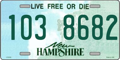 NH license plate 1038682