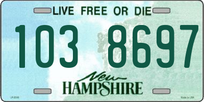NH license plate 1038697
