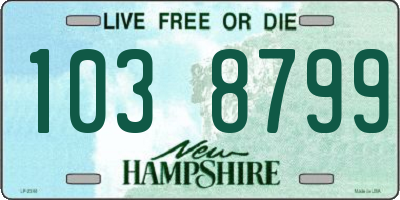 NH license plate 1038799