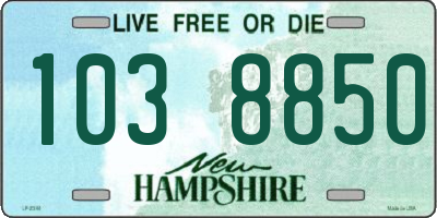NH license plate 1038850