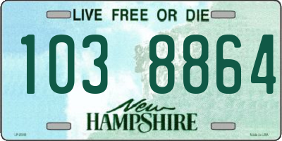 NH license plate 1038864
