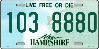 NH license plate 1038880