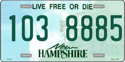 NH license plate 1038885