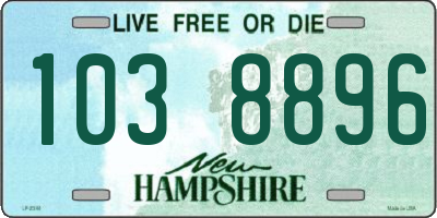 NH license plate 1038896
