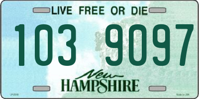 NH license plate 1039097