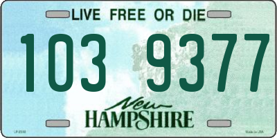 NH license plate 1039377