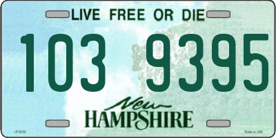 NH license plate 1039395