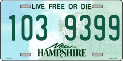 NH license plate 1039399