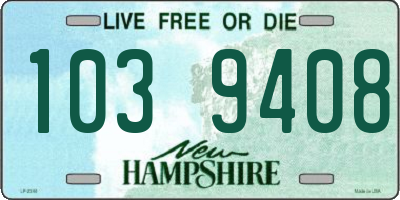 NH license plate 1039408