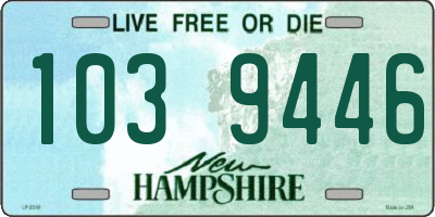 NH license plate 1039446
