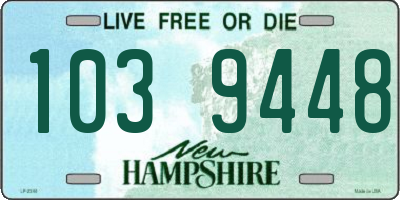 NH license plate 1039448