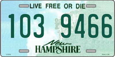 NH license plate 1039466